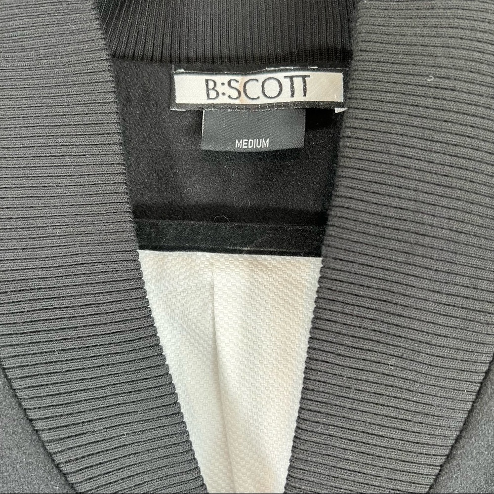 NEW NWT B:SCOTT Varsity Bomber Designer Wool Jacket - Picture 2 of 14